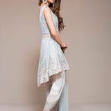 Zainab Chottani | Semi Formals | ICE BLUE PEPLUM
