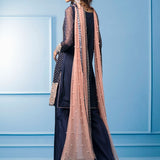 Zainab Chottani | Semi Formals | NAVY BLUE AND PINK