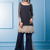 Zainab Chottani | Semi Formals | NAVY BLUE AND PINK