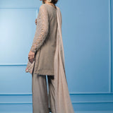 Zainab Chottani | Semi Formals | GREIGE AND PINK