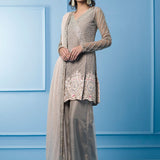 Zainab Chottani | Semi Formals | GREIGE AND PINK