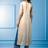 Zainab Chottani | Semi Formals | BEIGE AND TURQUOISE