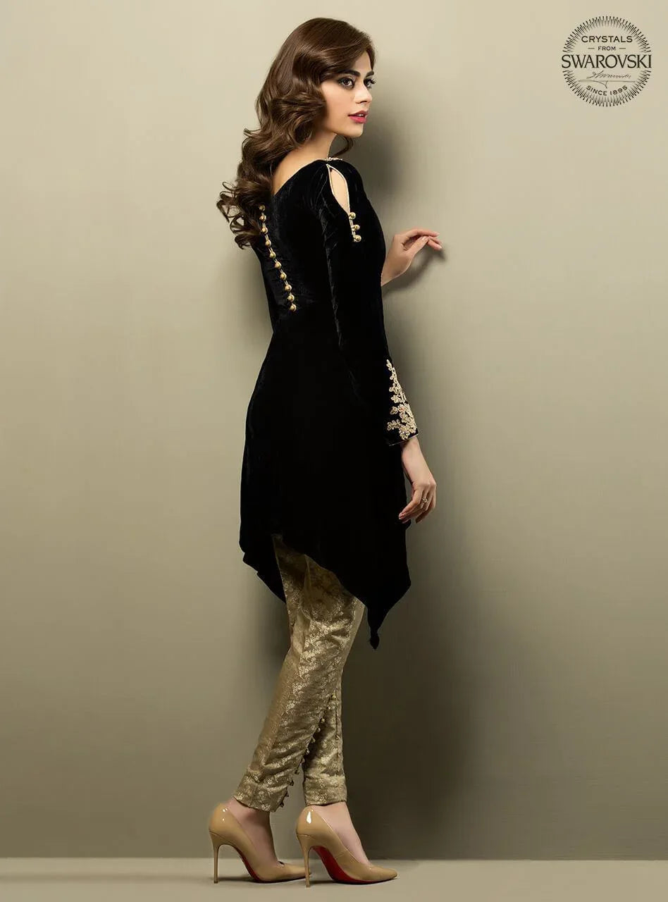 Zainab Chottani | Semi Formals | JET SOLITAIRE - Rang-e-Khaas