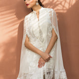 Zainab Chottani | Luxury Pret | CHIFFON WHITE CAPE