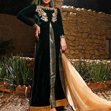 Zainab Chottani | Semi Formals | DARK MOSS TOPAZ