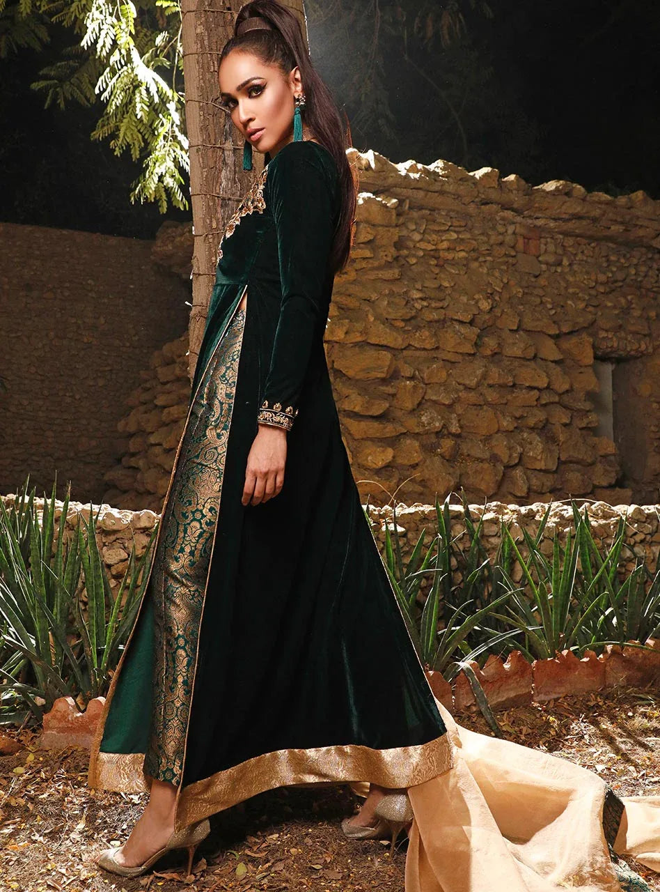 Zainab Chottani | Semi Formals | DARK MOSS TOPAZ - Rang-e-Khaas