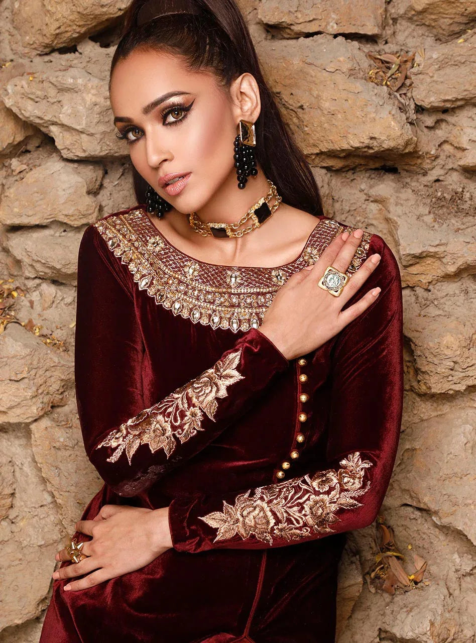 Zainab Chottani | Semi Formals | ALIZARIN CRIMSON - Rang-e-Khaas