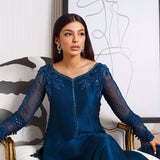 Farah Talib Aziz | Designer Picks 24 | SAPPHIRE CUTWORK SHIRT AND DUPATTA