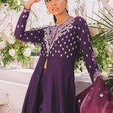 Zainab Chottani | Semi Formals | POWERFUL PURPLE