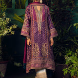 Farah Talib Aziz | Designer Picks 24 | SETAREH PURPLE CHUNRI KURTA WITH PURE SILK OMBRE DUPATTA