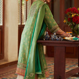 Farah Talib Aziz | Designer Picks 24 | RINA GREEN SHIRT AND DUPATTA