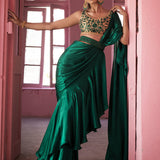 Zainab Chottani | Semi Formals | EMERALD TAUPE