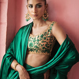Zainab Chottani | Semi Formals | EMERALD TAUPE