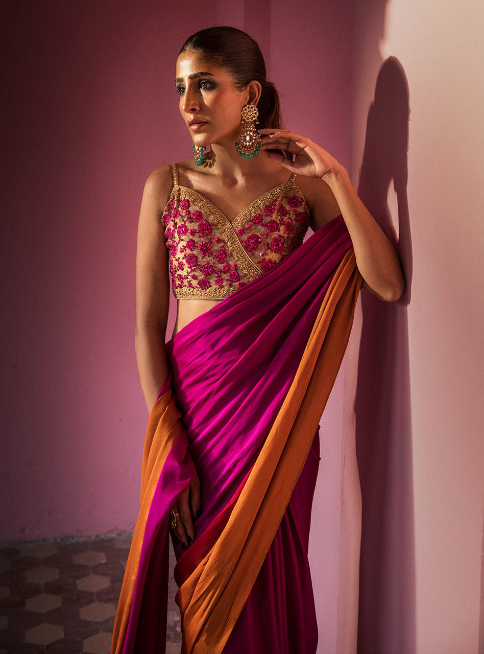 Zainab Chottani | Semi Formals | FUSCHIA QUARTS