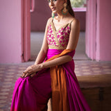 Zainab Chottani | Semi Formals | FUSCHIA QUARTS