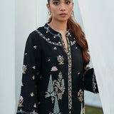 Farah Talib Aziz | Designer Picks 24 | PETRA BLACK EMBROIDERED SHIRT AND DUPATTA