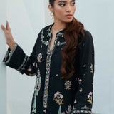 Farah Talib Aziz | Designer Picks 24 | PETRA BLACK EMBROIDERED SHIRT AND DUPATTA