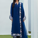 Farah Talib Aziz | Designer Picks 24 | HAN NAVY EMBROIDERED SHIRT AND DUPATTA