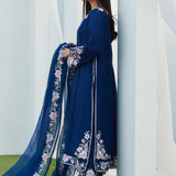 Farah Talib Aziz | Designer Picks 24 | HAN NAVY EMBROIDERED SHIRT AND DUPATTA