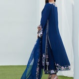Farah Talib Aziz | Designer Picks 24 | HAN NAVY EMBROIDERED SHIRT AND DUPATTA
