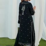 Farah Talib Aziz | Designer Picks 24 | PETRA BLACK EMBROIDERED SHIRT AND DUPATTA