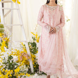 Farah Talib Aziz | Designer Picks 24 | OLEA BLUSH SILK SHIRT AND PRE-DRAPED DUPATTA