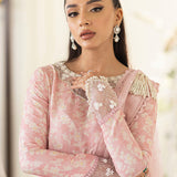 Farah Talib Aziz | Designer Picks 24 | OLEA BLUSH SILK SHIRT AND PRE-DRAPED DUPATTA
