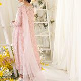 Farah Talib Aziz | Designer Picks 24 | OLEA BLUSH SILK SHIRT AND PRE-DRAPED DUPATTA