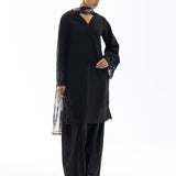 Zainab Chottani | Casual Pret | CHARCOAL NOVA