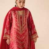 Farah Talib Aziz | Designer Picks 24 | ANEETA CRIMSON SHIRT AND DUPATTA
