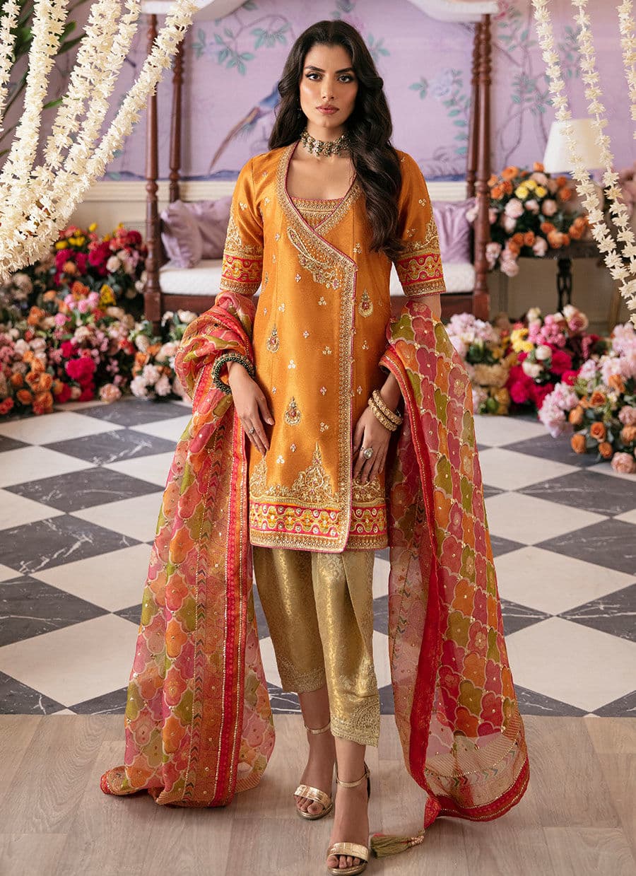 Farah Talib Aziz | Mayna Festive Luxe | Sarv - Rang-e-Khaas