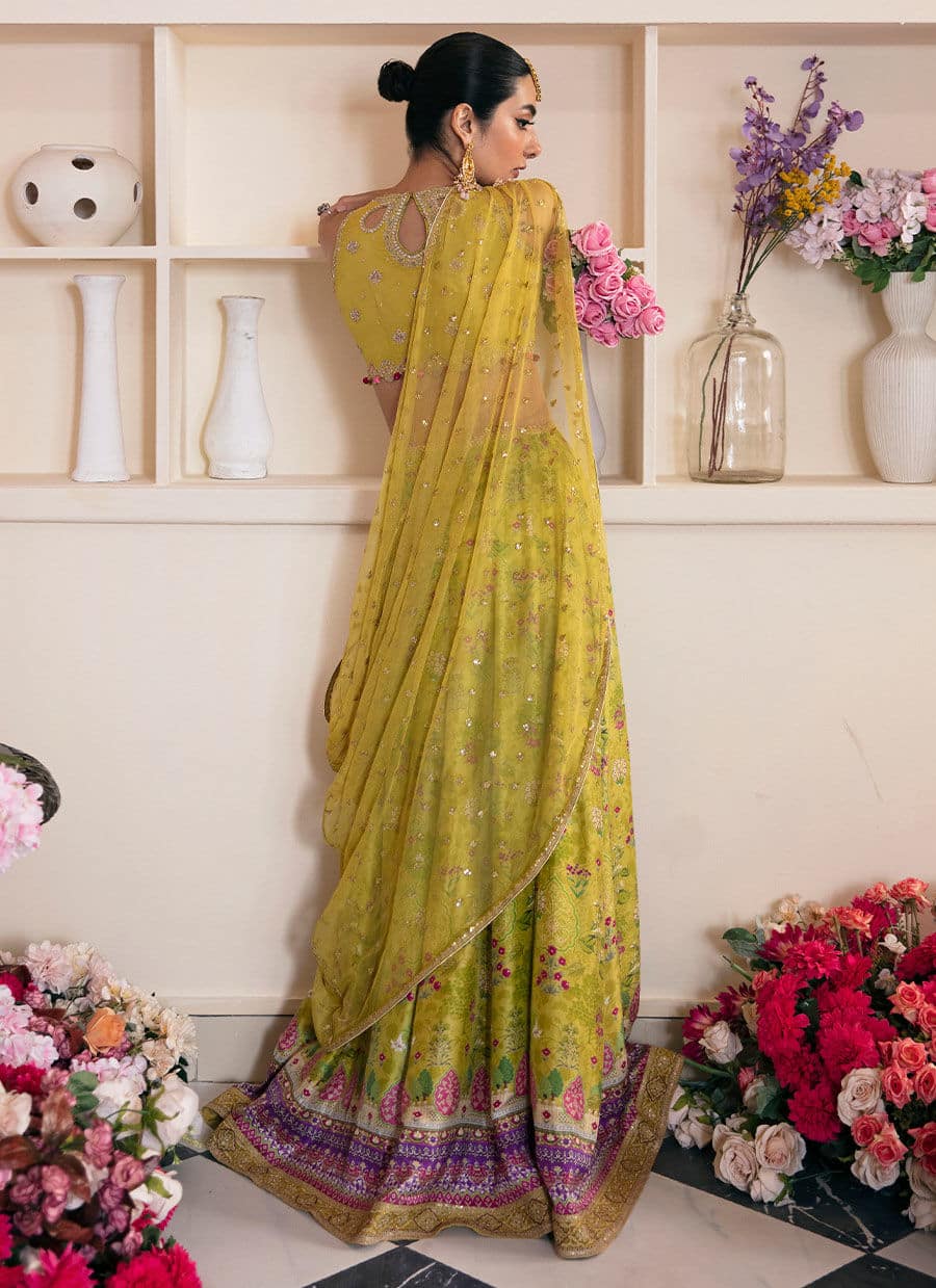 Farah Talib Aziz | Mayna Festive Luxe | ELIKA LIME - Rang-e-Khaas
