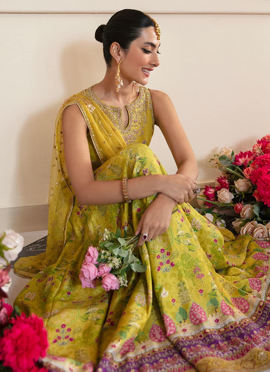 Farah Talib Aziz | Mayna Festive Luxe | ELIKA LIME - Rang-e-Khaas