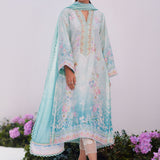 Farah Talib Aziz | Designer Picks 24 | CYAN OMBRE SHIRT AND DUPATTA