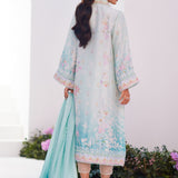 Farah Talib Aziz | Designer Picks 24 | CYAN OMBRE SHIRT AND DUPATTA