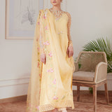 Farah Talib Aziz | Luna Eid Collection 24 | CYRILLA PALE YELLOW