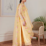 Farah Talib Aziz | Luna Eid Collection 24 | CYRILLA PALE YELLOW