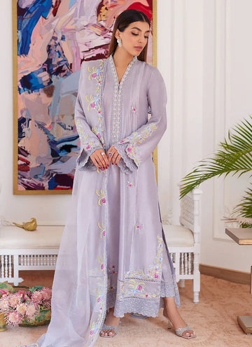 Farah Talib Aziz | Luna Eid Collection 24 | ODETTE SILVER GREY - Rang-e-Khaas