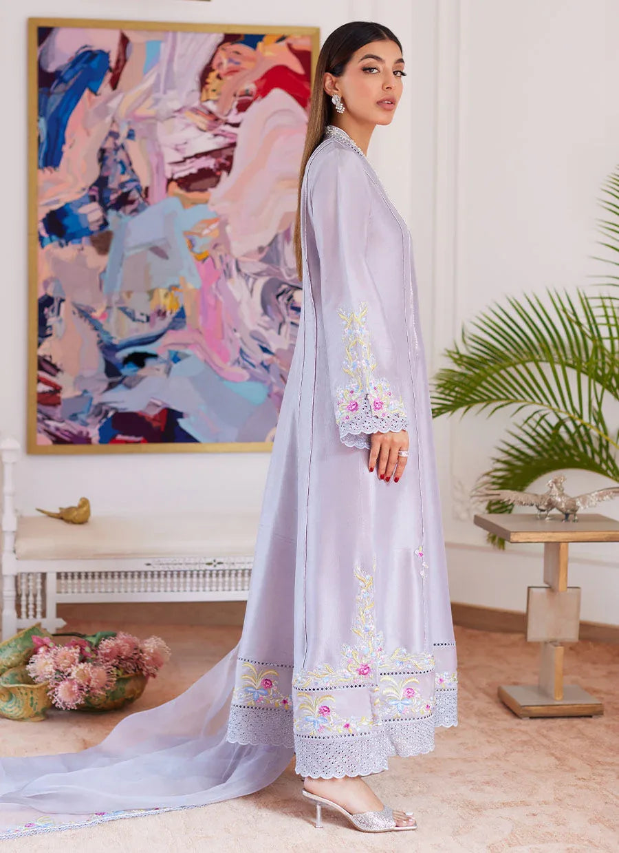 Farah Talib Aziz | Luna Eid Collection 24 | ODETTE SILVER GREY - Rang-e-Khaas