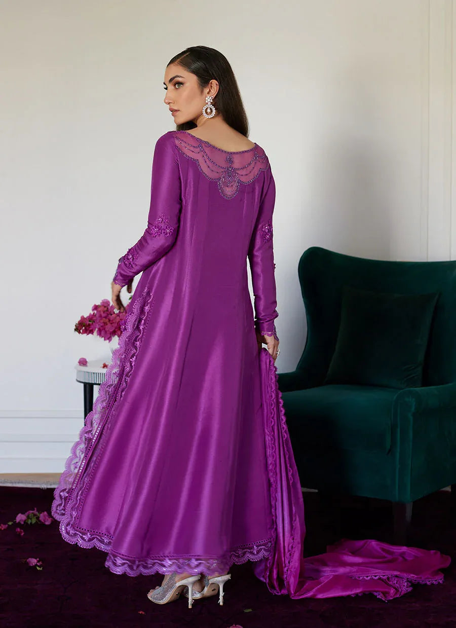Farah Talib Aziz | Luna Eid Collection 24 | TIERRA MUTED MAGENTA - Rang-e-Khaas