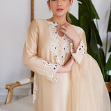 Farah Talib Aziz | Luna Eid Collection 24 | MELVINA CHAMPAGNE BEIGE