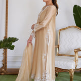 Farah Talib Aziz | Luna Eid Collection 24 | MELVINA CHAMPAGNE BEIGE