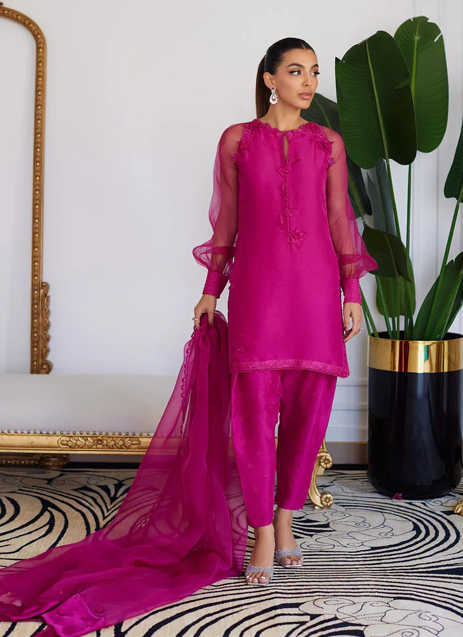 Farah Talib Aziz | Luna Eid Collection 24 | ELIO HOT PINK - Rang-e-Khaas
