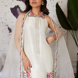 Farah Talib Aziz | Luna Eid Collection 24 | GENEVIVE PEARL WHITE