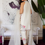 Farah Talib Aziz | Luna Eid Collection 24 | GENEVIVE PEARL WHITE