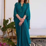 Farah Talib Aziz | Luna Eid Collection 24 | EMMELINE EMERALD CREPE
