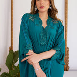 Farah Talib Aziz | Luna Eid Collection 24 | EMMELINE EMERALD CREPE