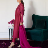 Farah Talib Aziz | Luna Eid Collection 24 | HONORINE MAGENTA