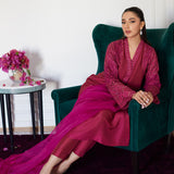 Farah Talib Aziz | Luna Eid Collection 24 | HONORINE MAGENTA