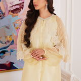 Farah Talib Aziz | Luna Eid Collection 24 | ESMERALDA PASTEL YELLOW